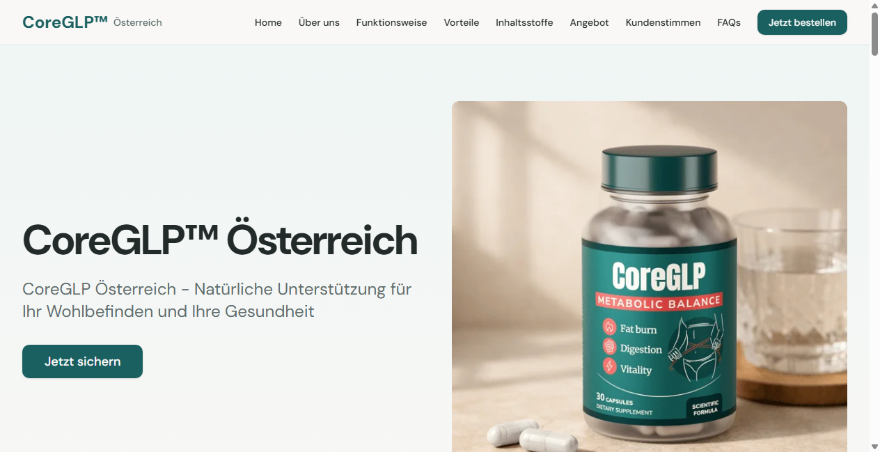 Screenshot von coreglp.at