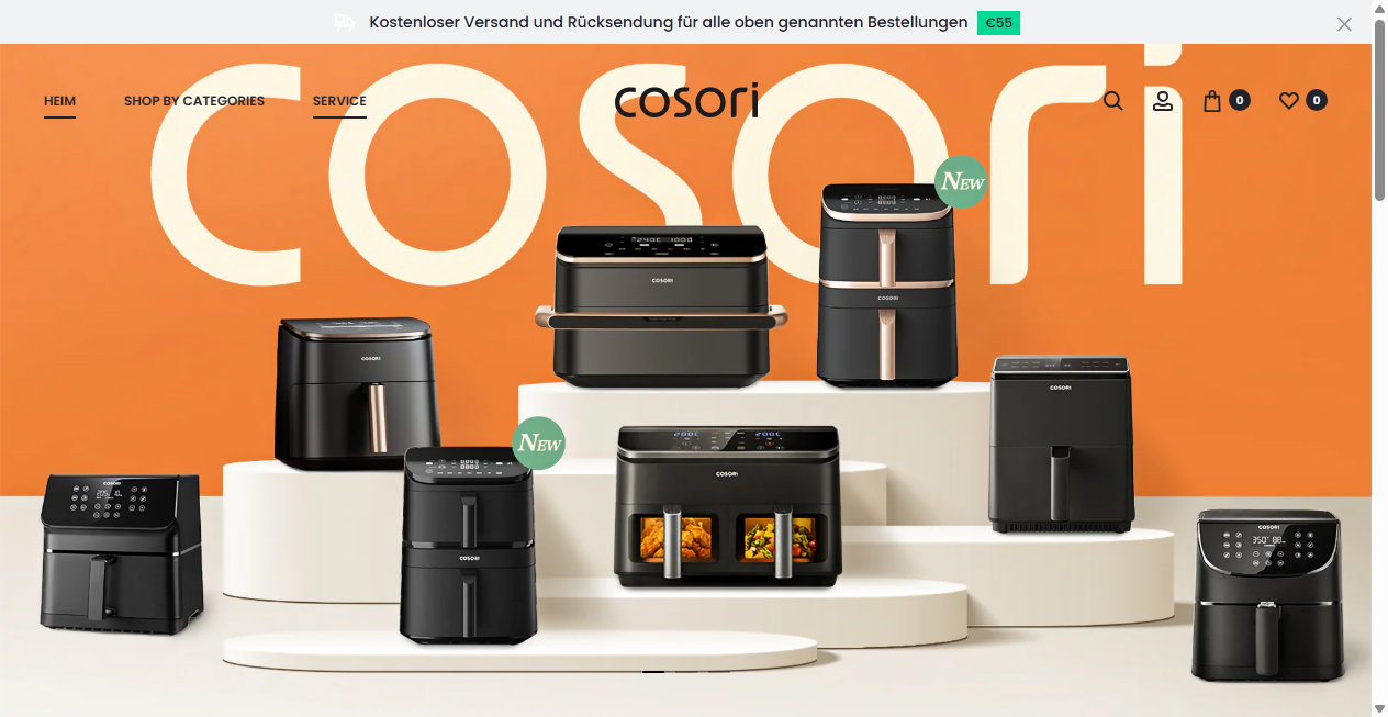 Bestätigte Warnung zu cosori.at (2026)