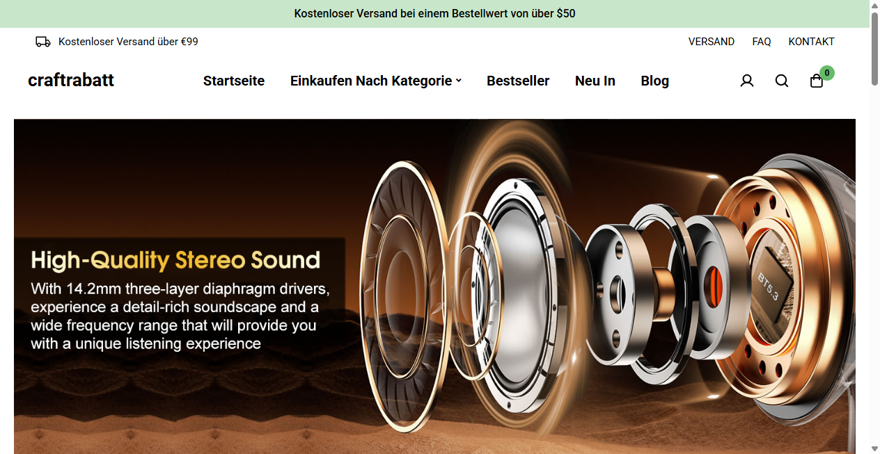 Screenshot von craftrabatt.de