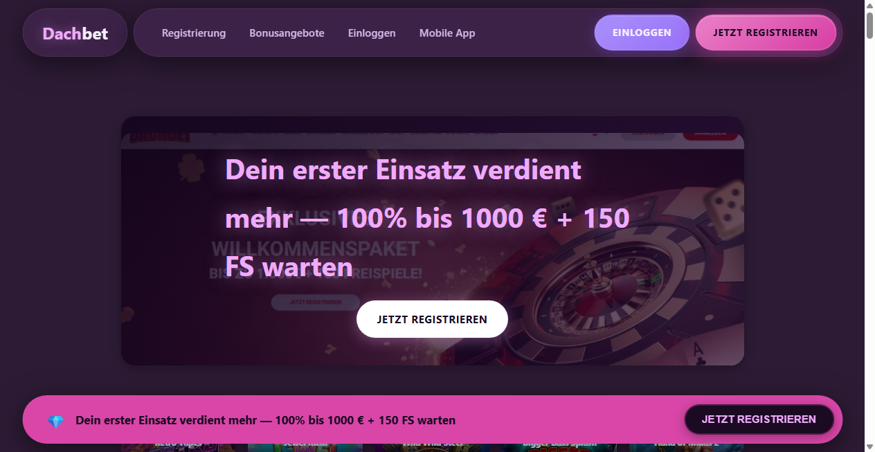 Bestätigte Warnung zu dachbet-casino-online.de (2026)