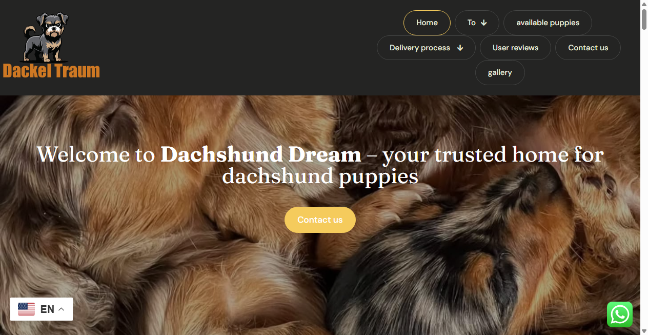 Screenshot von dackeltraum.com