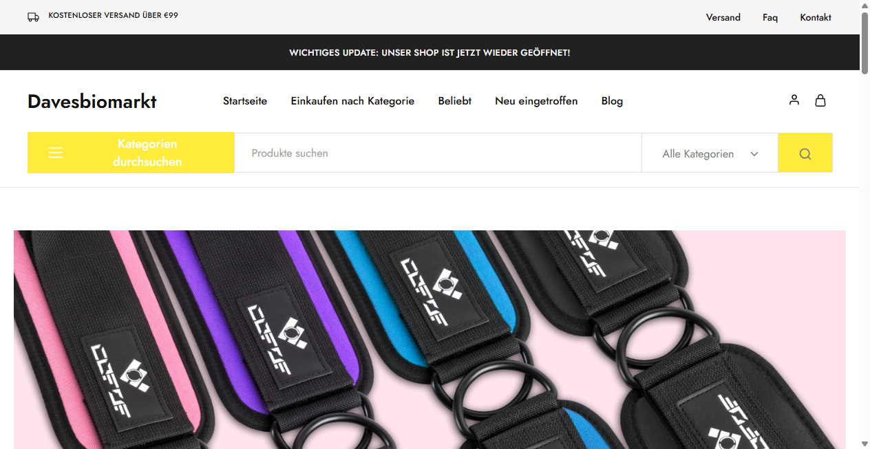 Fake Shop Warnung: davesbiomarkt.de (2026)