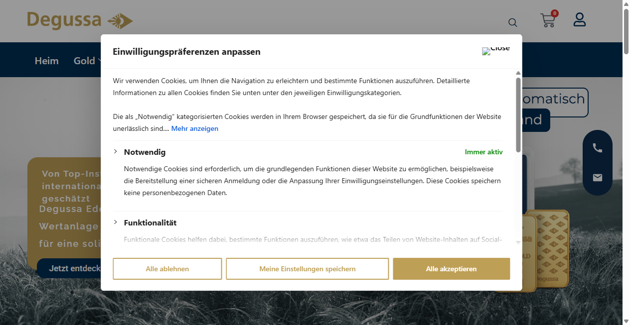 Fake Shop Warnung: degussa-page.de (2026)