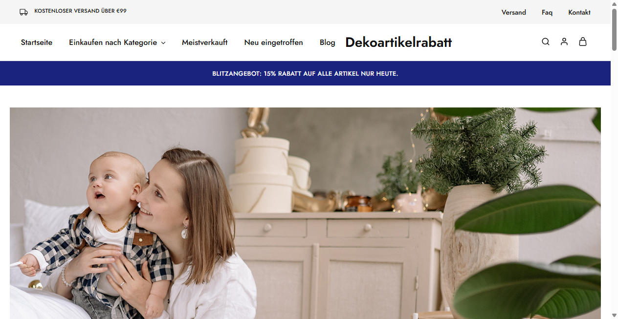Screenshot von dekoartikelrabatt.de