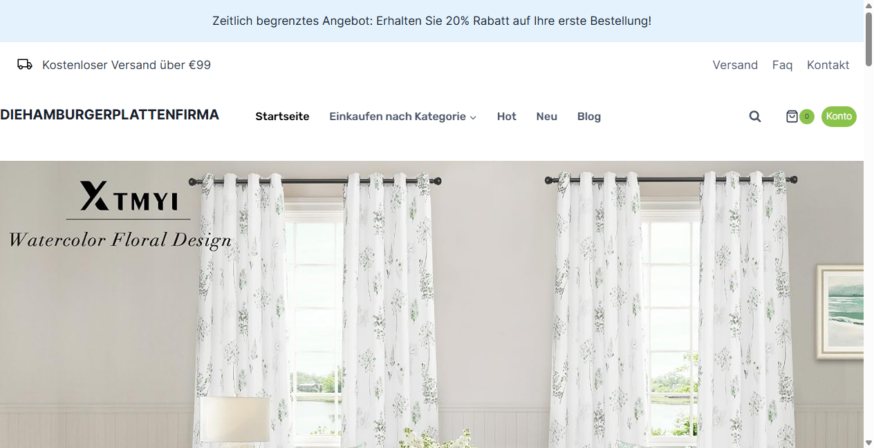 Screenshot von diehamburgerplattenfirma.de