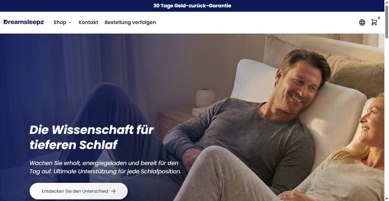 Fake Shop Warnung: dreamsleepz.de (2026)