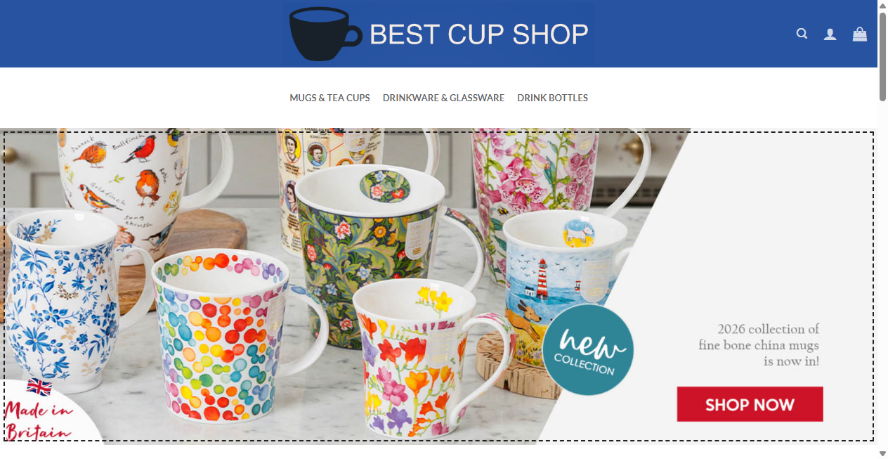 Screenshot von drinkwarehotsale.com
