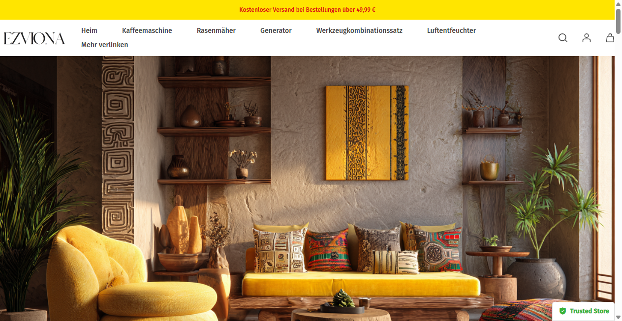 Screenshot von easylivora.com