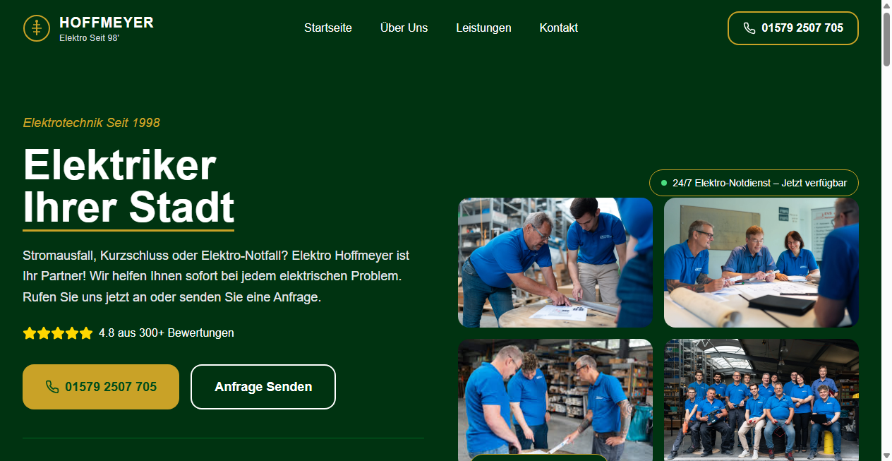 Screenshot von elektriker-hoffmeyer.de