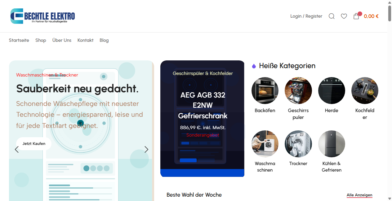 Screenshot von elektro-bechtle.de