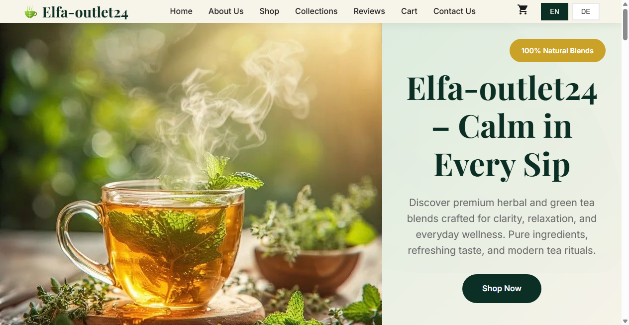 Screenshot von elfa-outlet24.de
