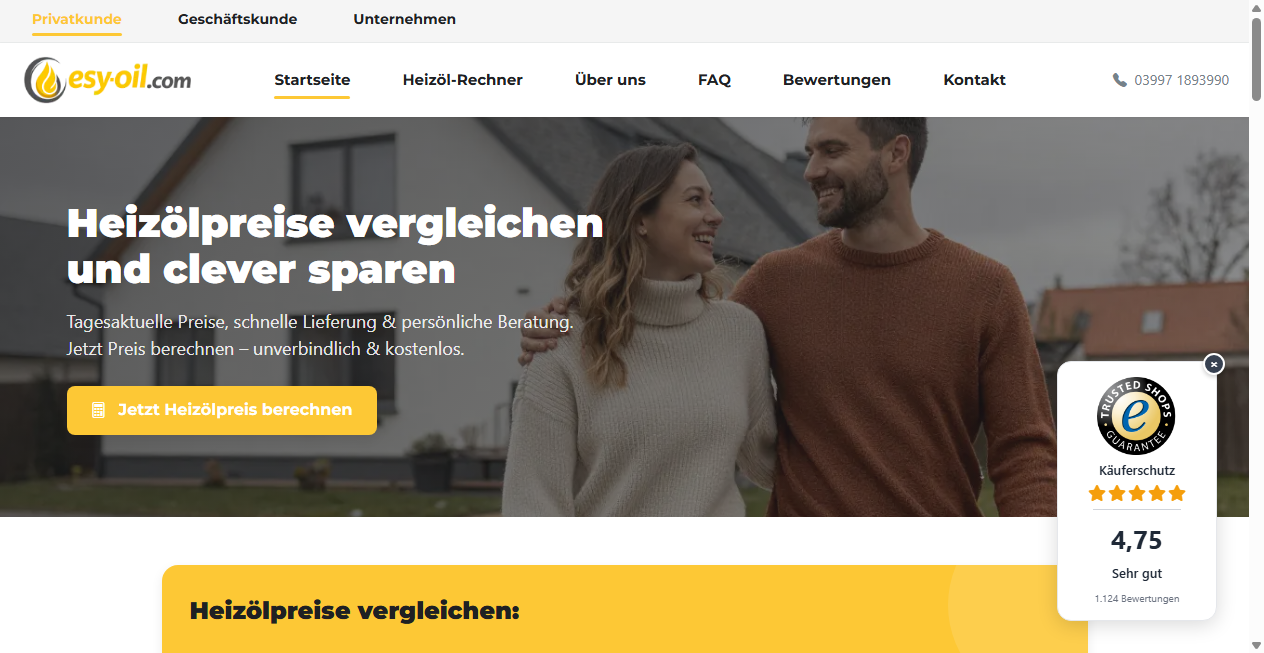 Screenshot von esy-oil.com