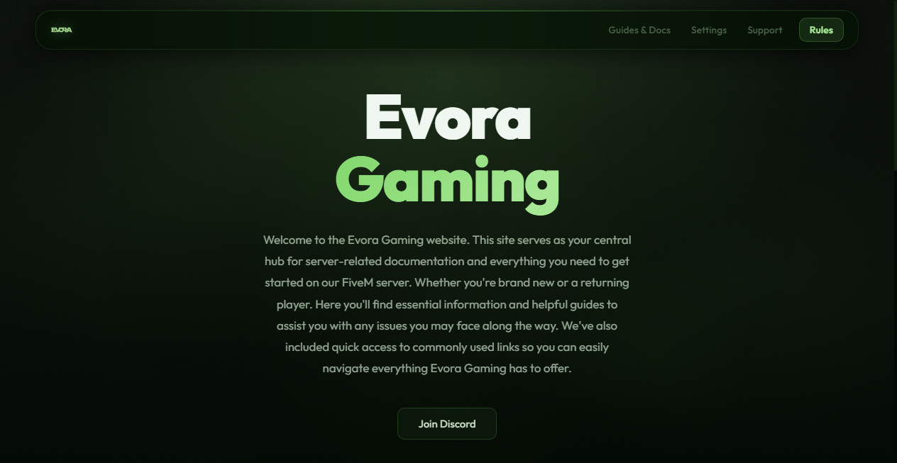 Screenshot von evoragaming.com