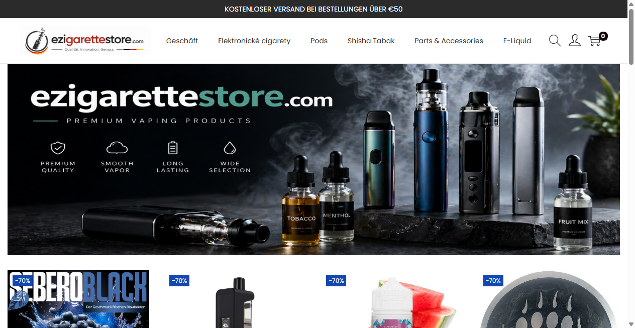 Bestätigte Warnung zu ezigarettestore.com (2026)