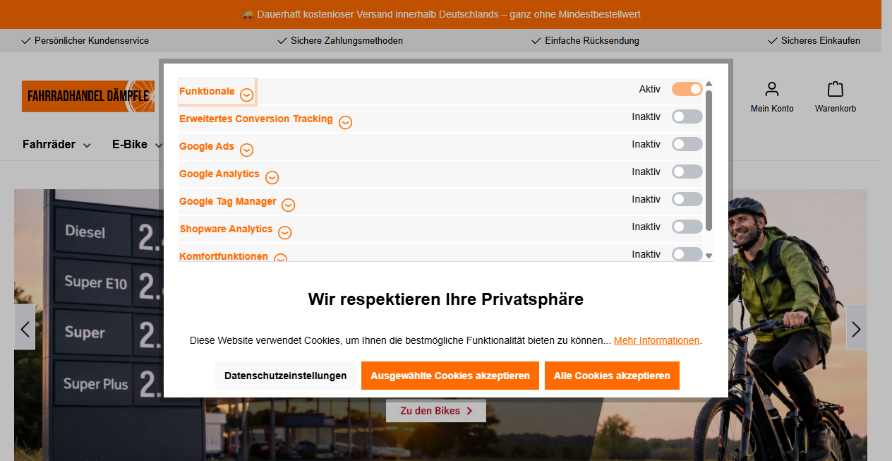 Fake Shop Warnung: fahrradhandel-daempfle.de (2026)