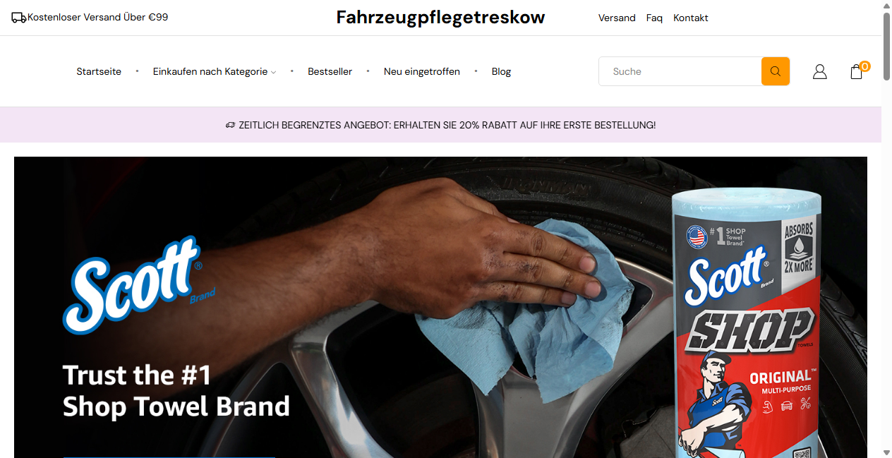 Screenshot von fahrzeugpflegetreskow.de