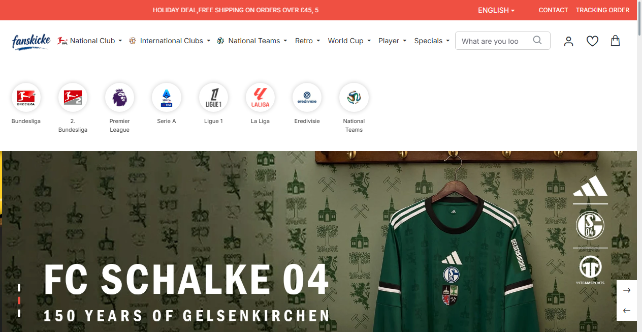 Screenshot von fanskicke.com