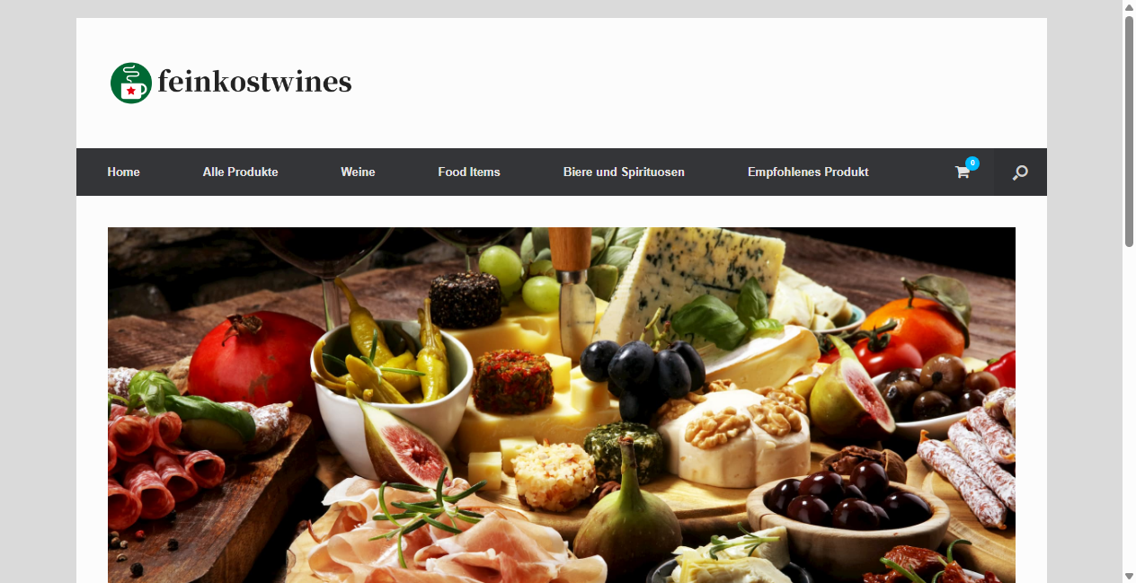 Screenshot von feinkostwines.com