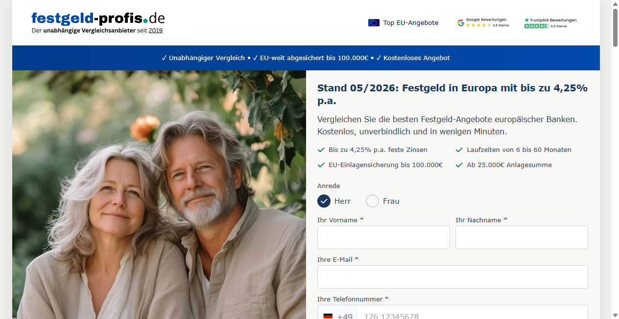 Screenshot von festgeld-profis.de