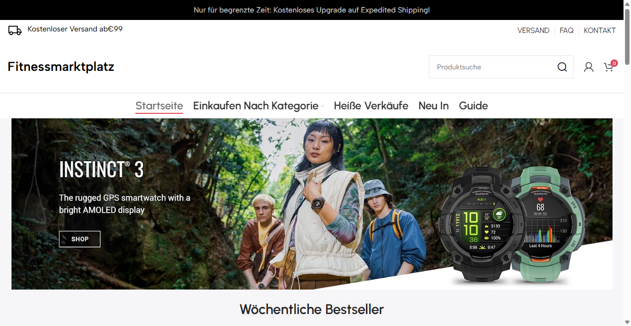 Screenshot von fitnessmarktplatz.de