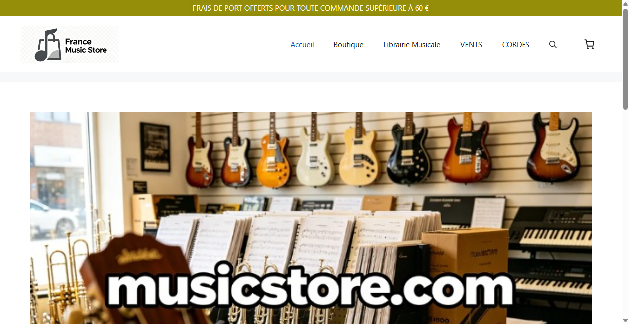 Screenshot von francemusicstore.com
