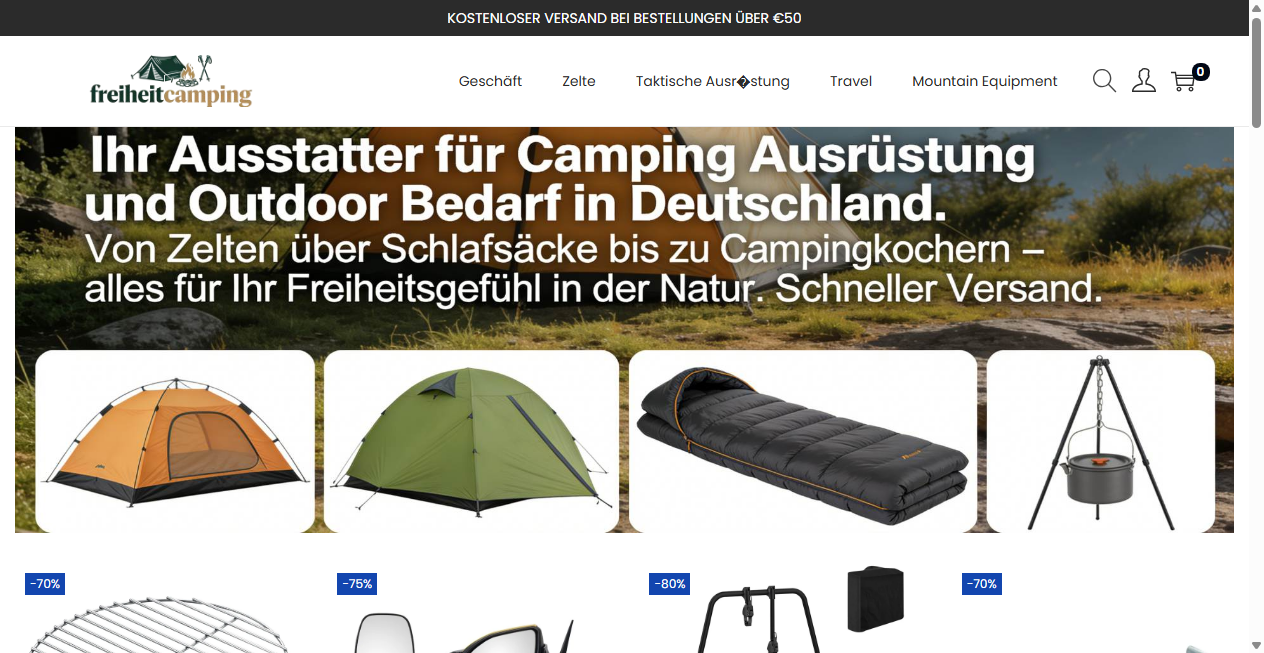 Fake Shop Warnung: freiheitcamping.com (2026)