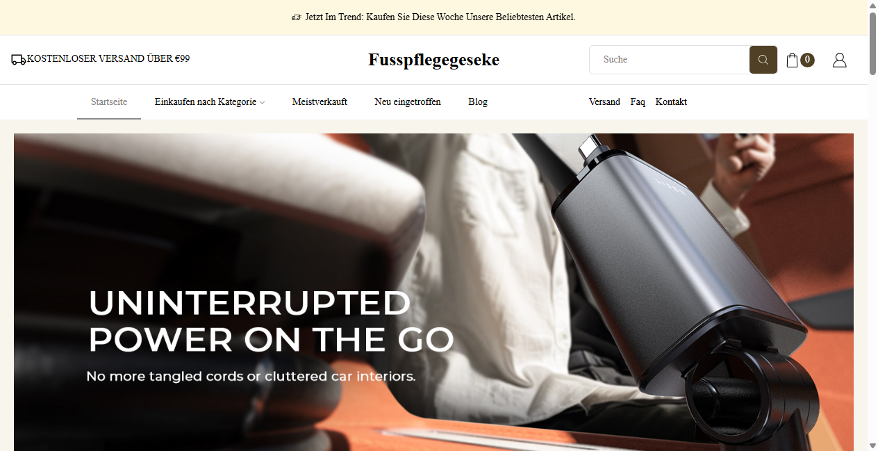 Screenshot von fusspflegegeseke.de