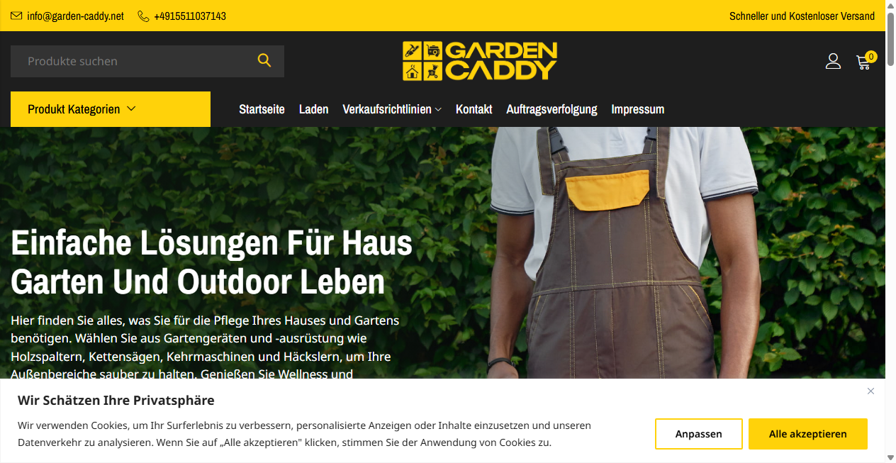 Fake Shop Warnung: garden-caddy.com (2026)