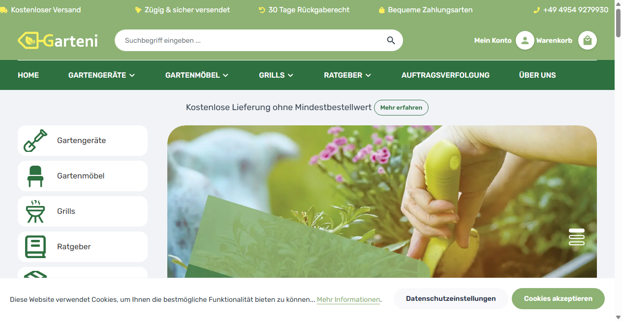 Bestätigte Warnung zu garteni.de (2026)
