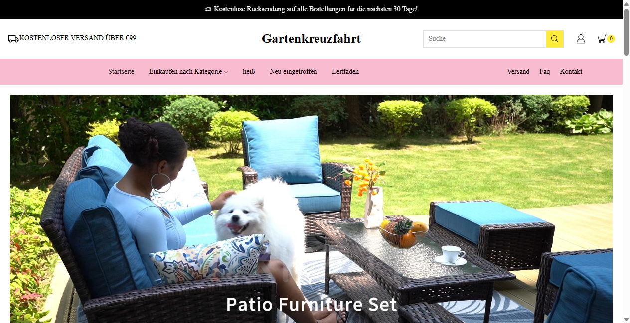 Screenshot von gartenkreuzfahrt.de