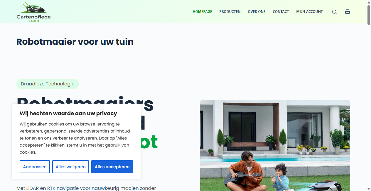 Screenshot von gartenpflegegmbh.com