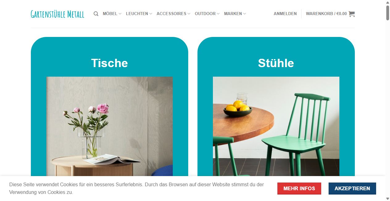 Screenshot von gartenstuhlemetall.com