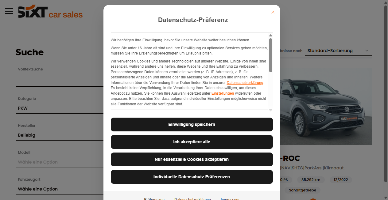 Fake Shop Warnung: gebrauchtwagengarching-sixt.de (2026)