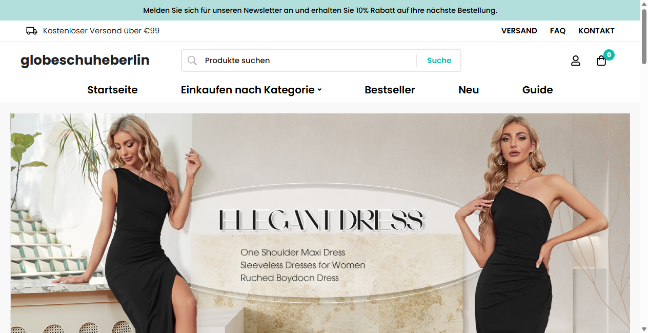 Screenshot von globeschuheberlin.de