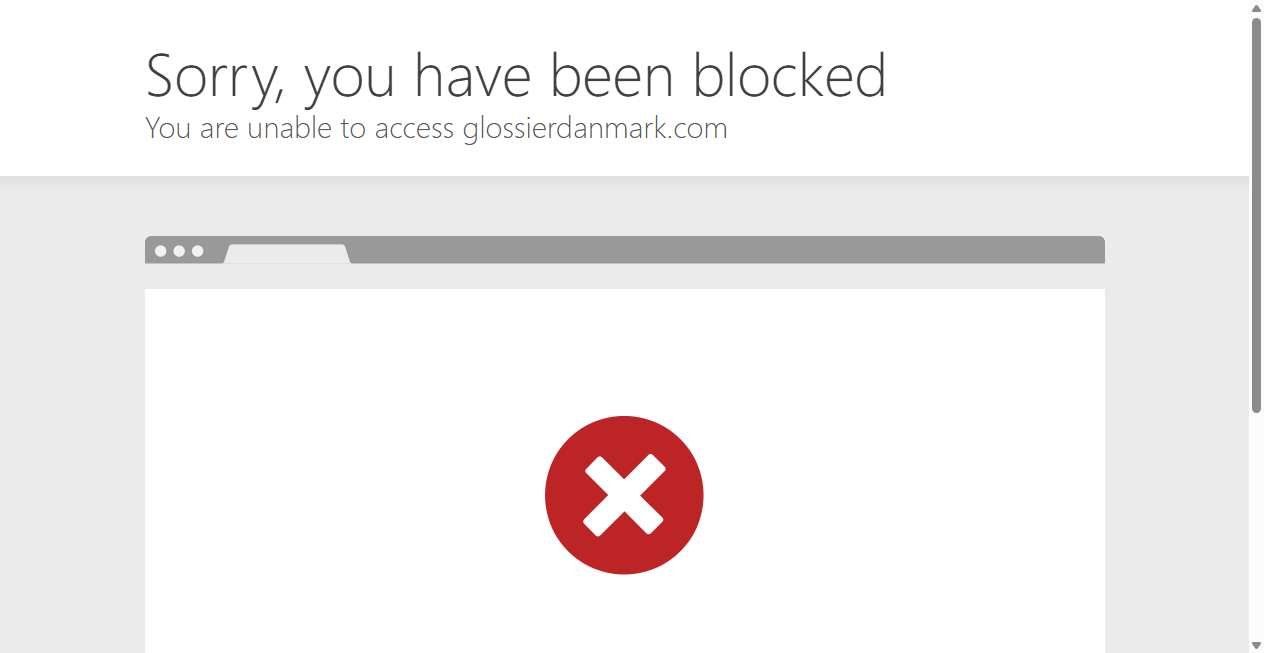 Screenshot von glossierdanmark.com