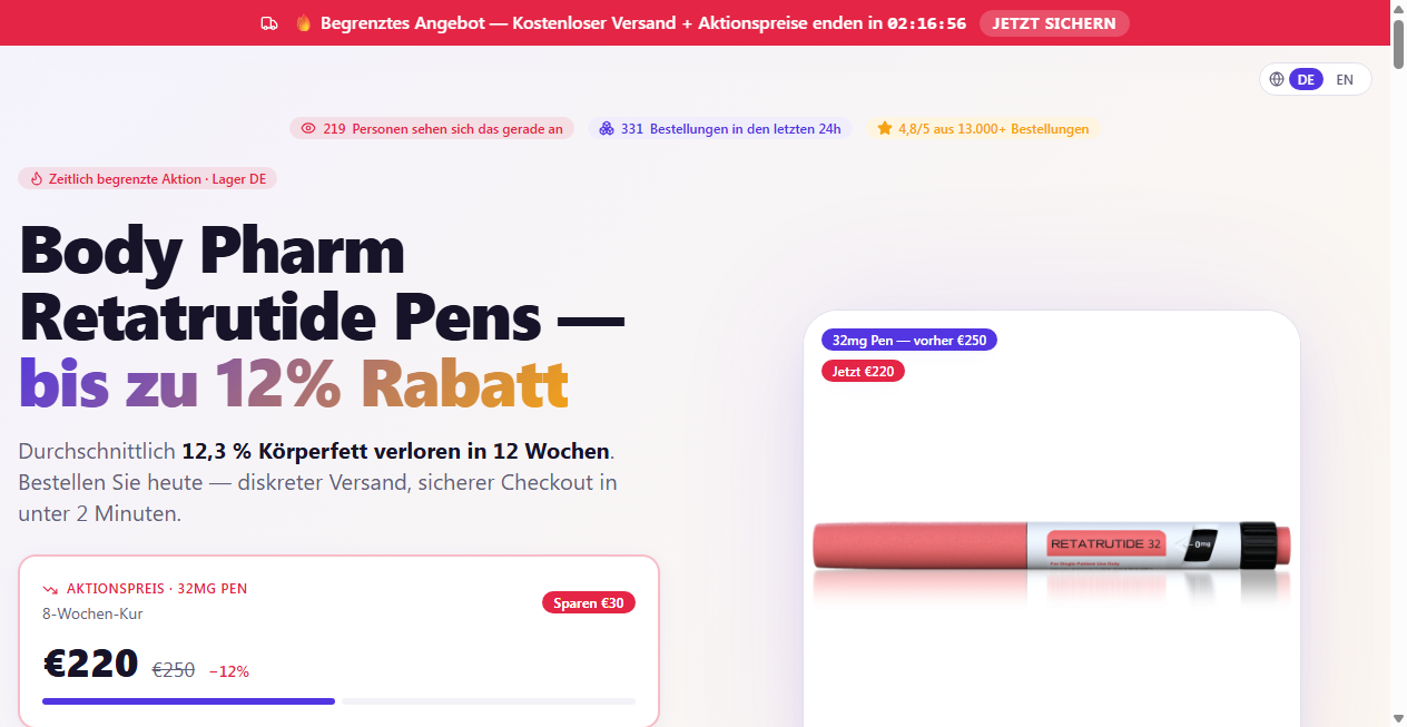 Screenshot von glp1-apotheke.com