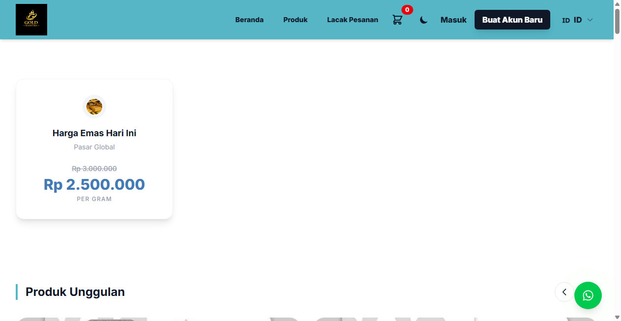 Screenshot von goldshopsejahtera.com