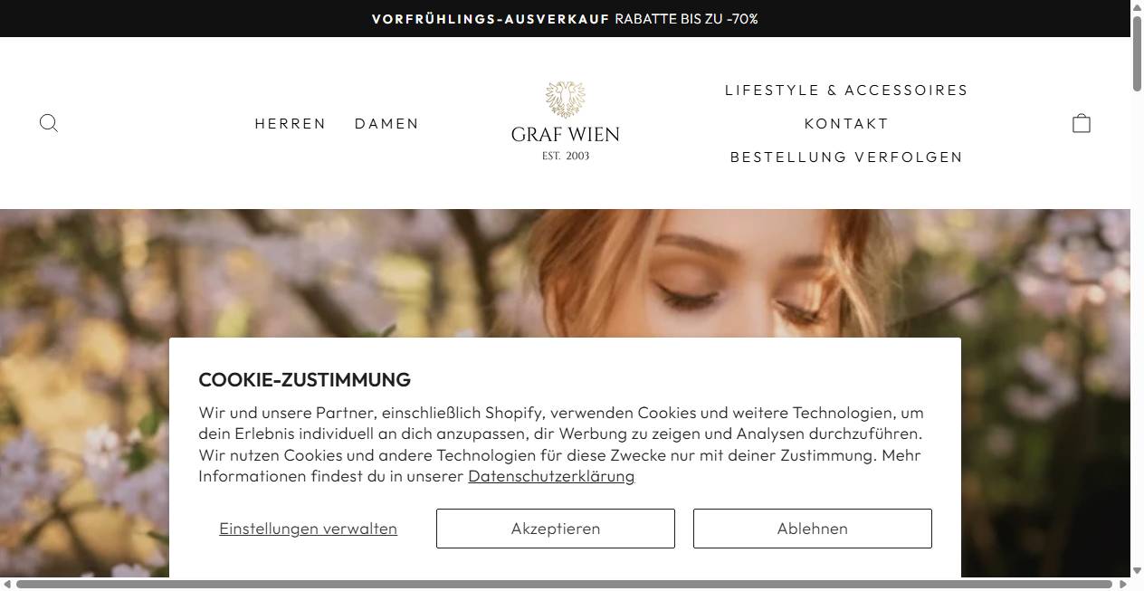 Fake Shop Warnung: graf-wien.com (2026)