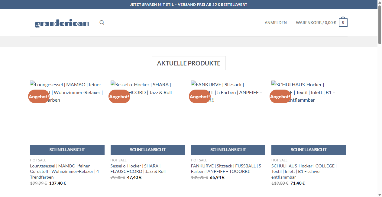 Fake Shop Warnung: granderioam.com (2026)