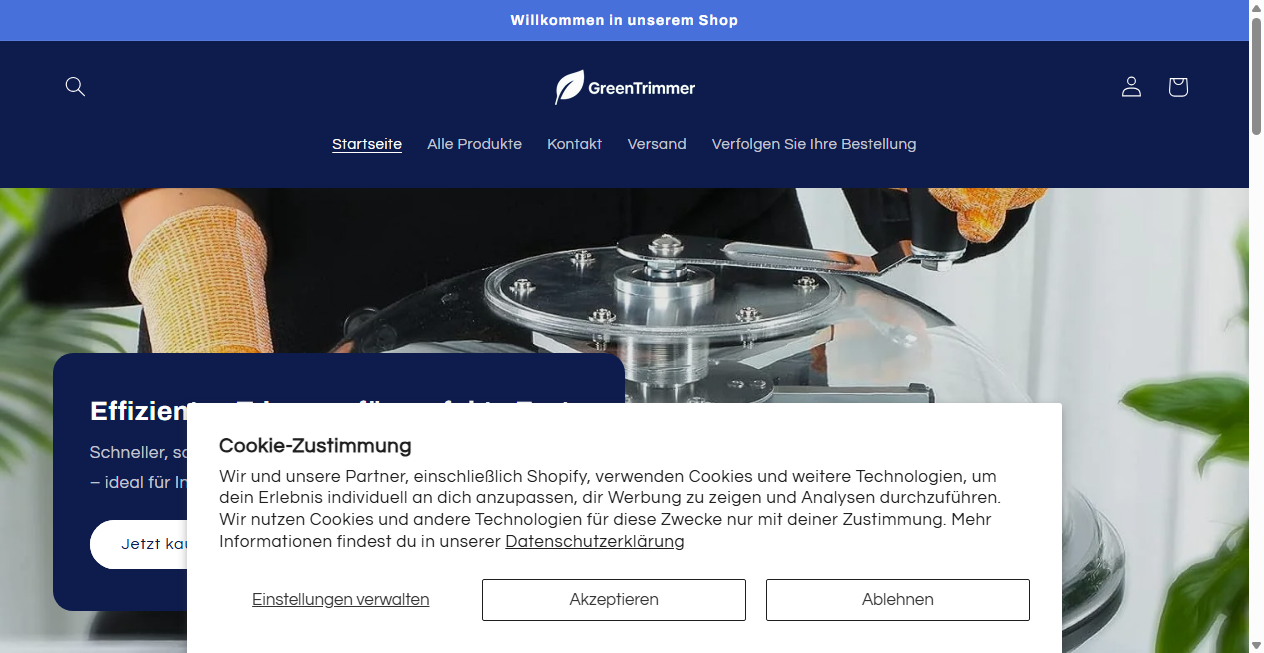 Fake Shop Warnung: greentrimmer.de (2026)