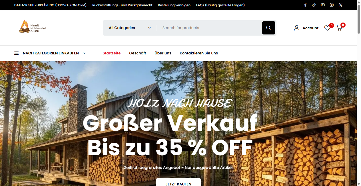 Fake Shop Warnung: handtholzhandelgmbh.de (2026)