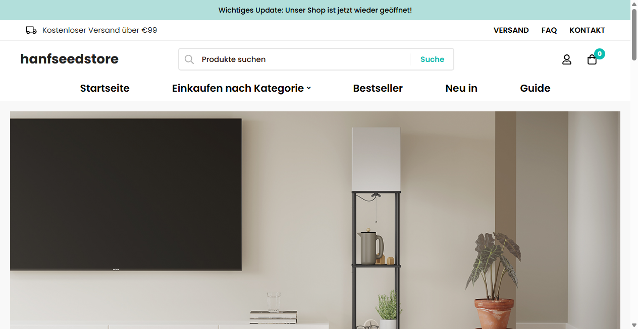 Screenshot von hanfseedstore.de