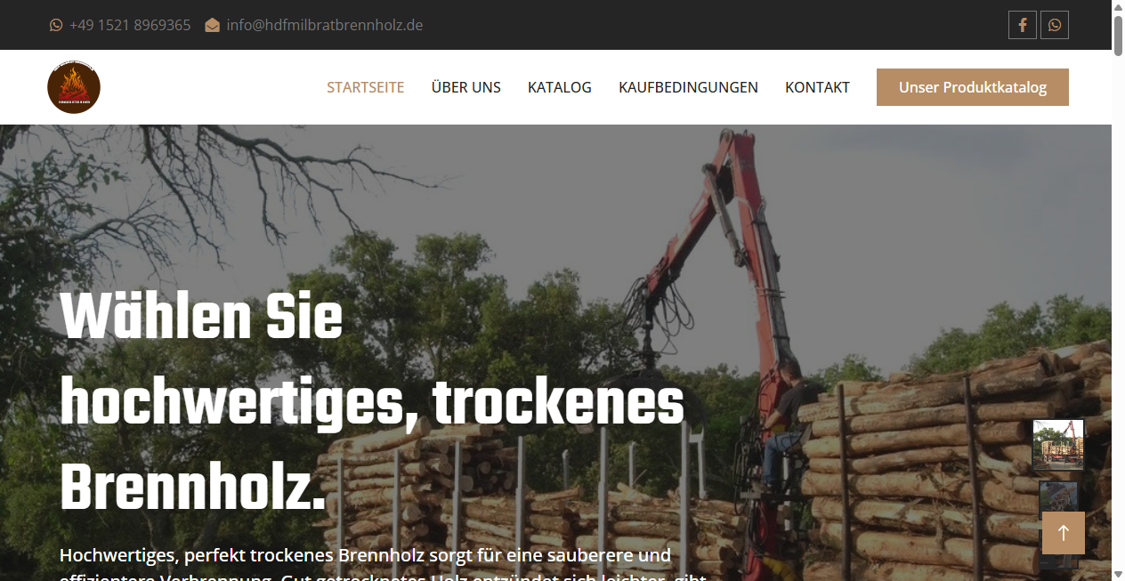 Bestätigte Warnung zu hdfmilbratbrennholz.de (2026)