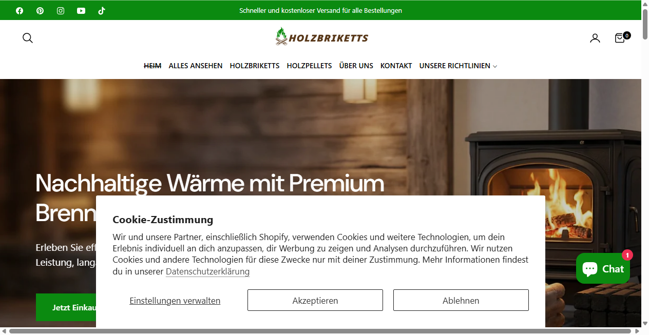 Fake Shop Warnung: heizholzbrikett.de (2026)