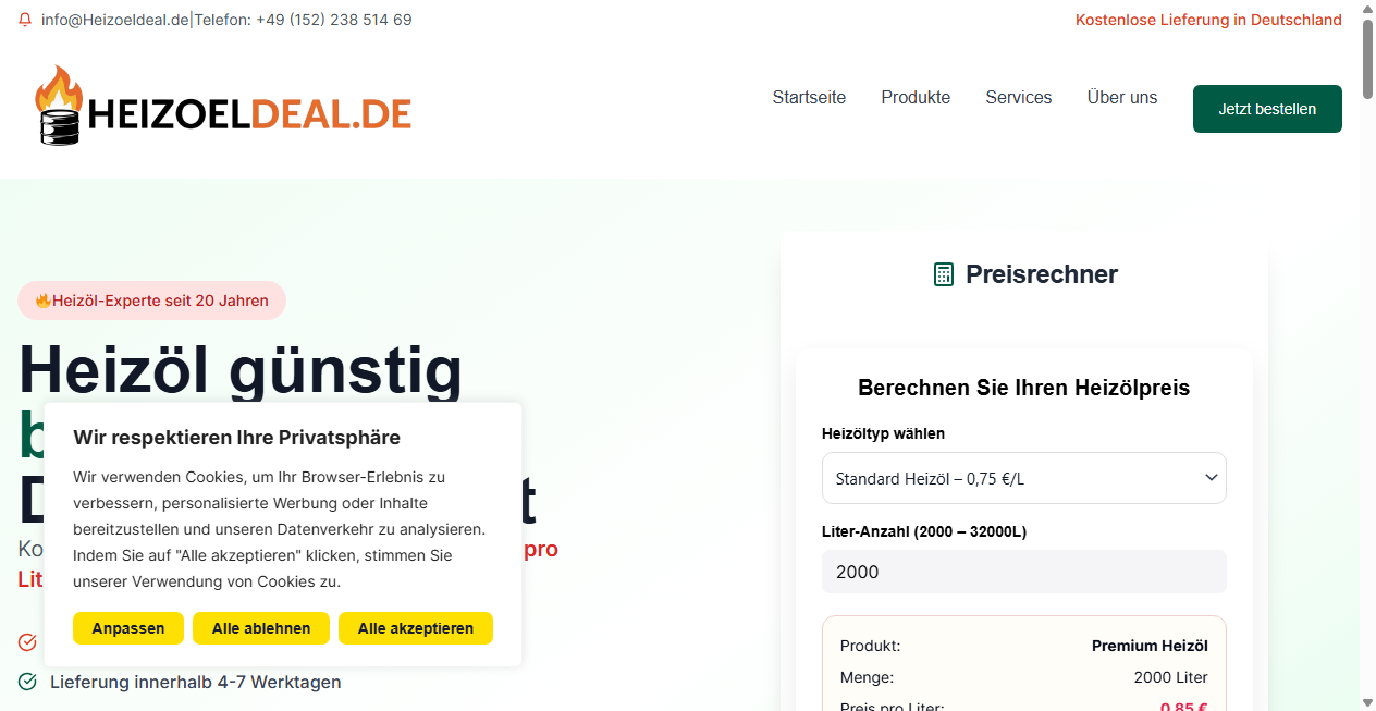 Fake Shop Warnung: heizoeldeal.de (2026)