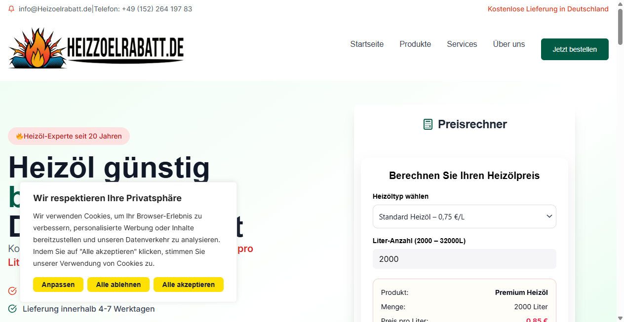 Fake Shop Warnung: heizoelrabatt.de (2026)