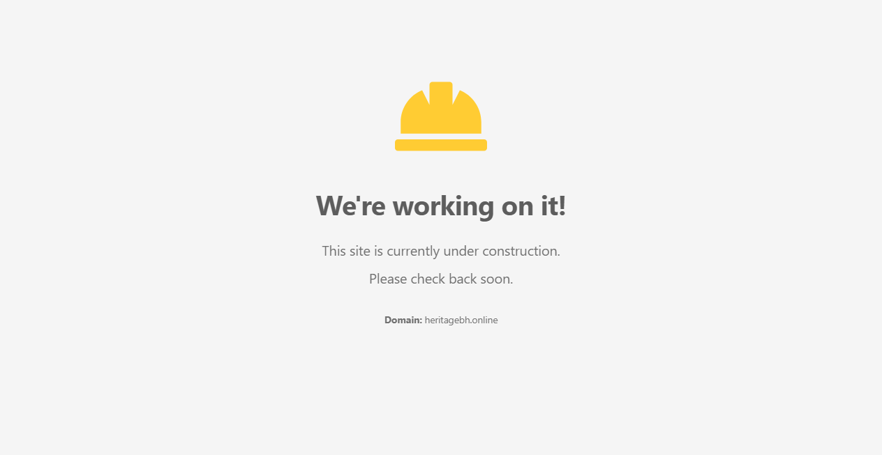 Screenshot von heritagebh.online