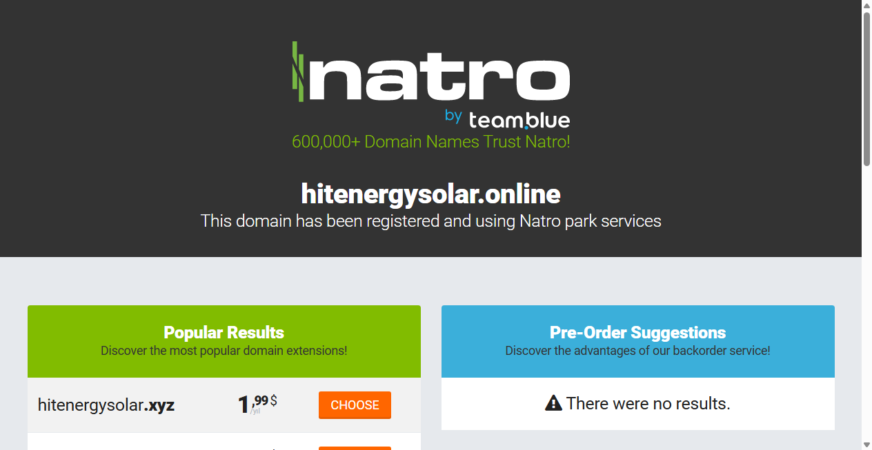 Bestätigte Warnung zu hitenergysolar.online (2026)