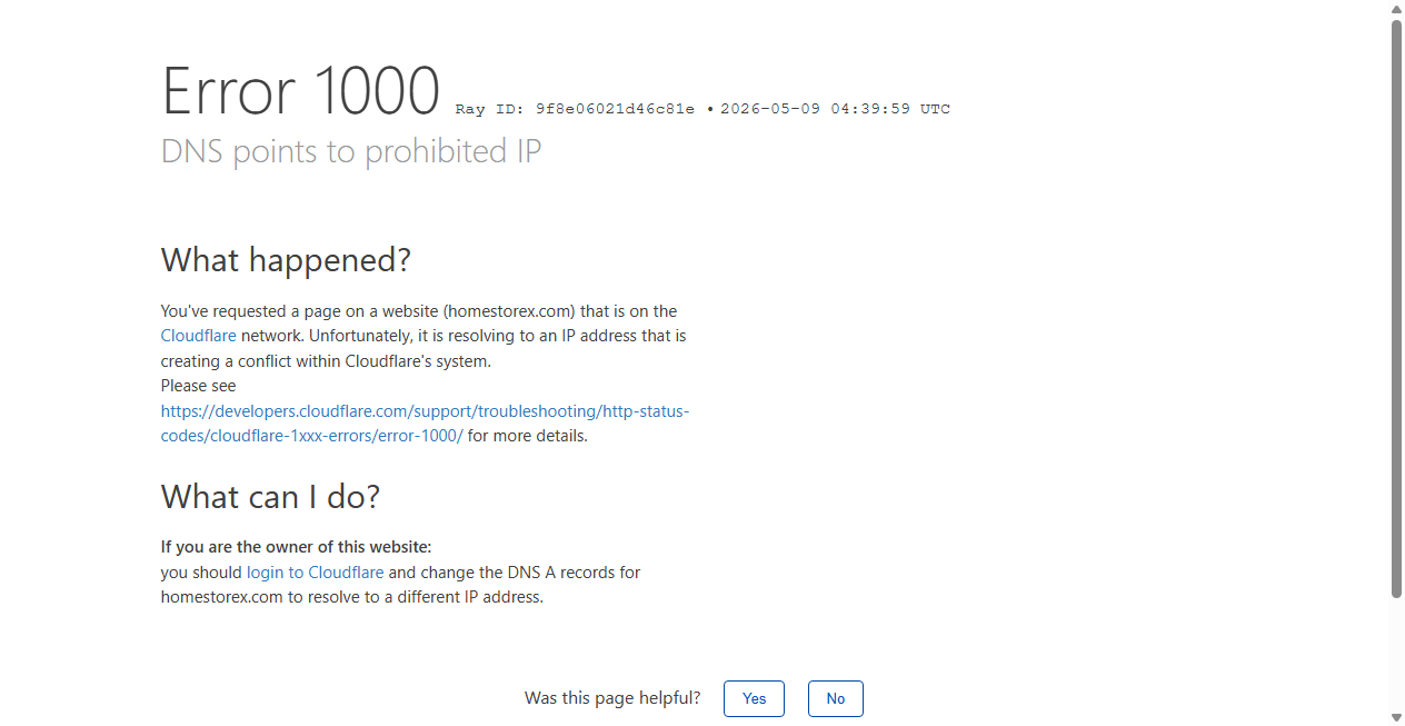 Screenshot von homestorex.com