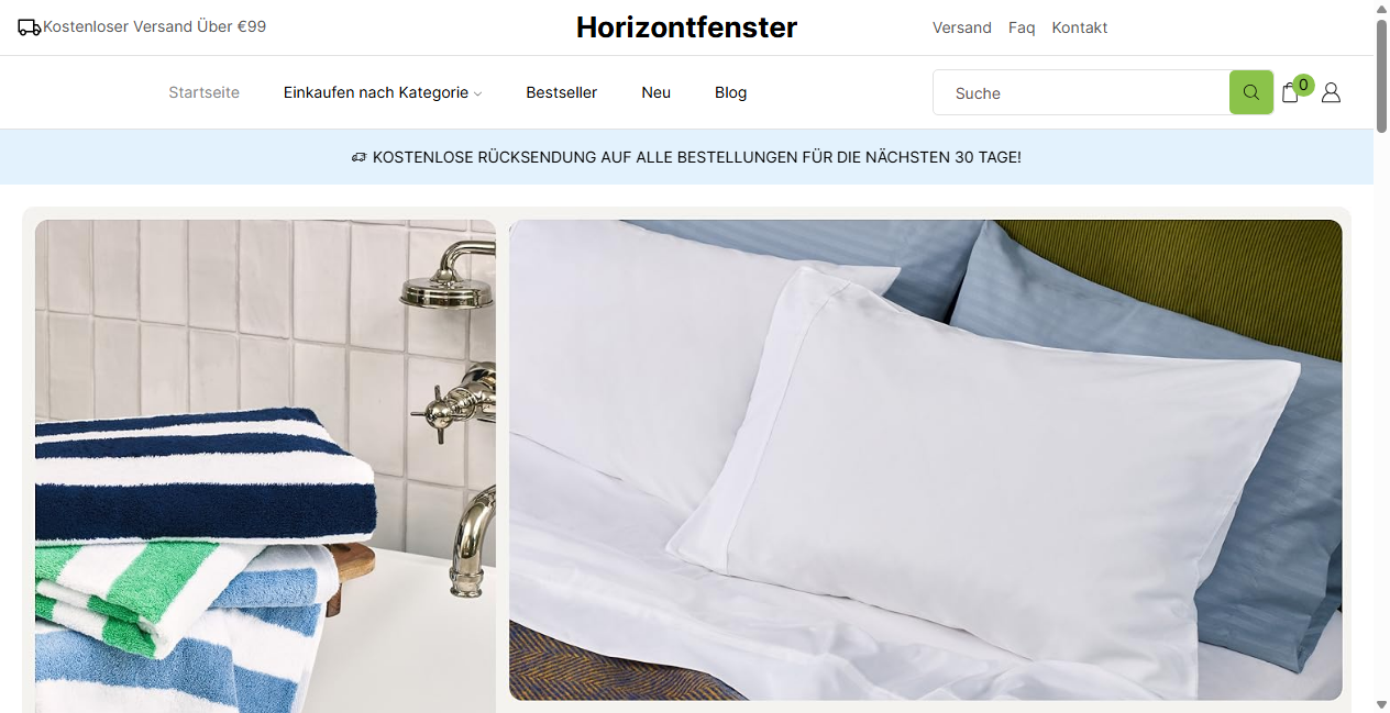 Screenshot von horizontfenster.de